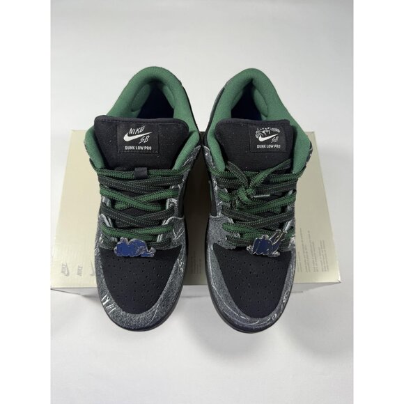 New Nike SB Dunk Low QS There Skateboards Shoes Mens Size 7.5 Black HF7743-001 - Picture 2 of 13